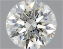 Natural Diamond 0.54 Carats, Round with Excellent Cut, K Color, VS2 Clarity and Certified by GIA