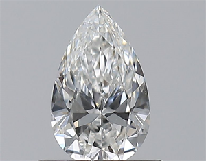 Picture of Natural Diamond 0.50 Carats, Pear with  Cut, F Color, VS2 Clarity and Certified by GIA