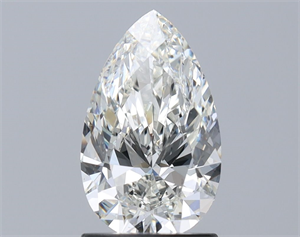 Picture of Natural Diamond 1.37 Carats, Pear with  Cut, I Color, VS2 Clarity and Certified by GIA