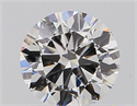 Natural Diamond 0.40 Carats, Round with Very Good Cut, F Color, SI1 Clarity and Certified by GIA