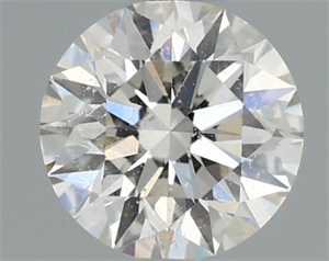 Picture of Natural Diamond 0.40 Carats, Round with Excellent Cut, I Color, SI2 Clarity and Certified by GIA