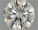 Natural Diamond 0.40 Carats, Round with Excellent Cut, H Color, SI1 Clarity and Certified by IGI