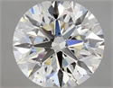 Natural Diamond 0.44 Carats, Round with Excellent Cut, I Color, SI1 Clarity and Certified by GIA