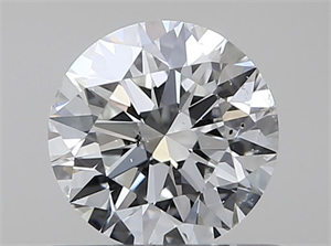 Picture of Natural Diamond 0.50 Carats, Round with Very Good Cut, H Color, SI2 Clarity and Certified by GIA