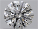 Natural Diamond 0.41 Carats, Round with Excellent Cut, F Color, SI2 Clarity and Certified by GIA