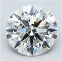 Natural Diamond 1.80 Carats, Round with Excellent Cut, G Color, SI1 Clarity and Certified by GIA