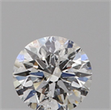 Natural Diamond 0.40 Carats, Round with Excellent Cut, F Color, I1 Clarity and Certified by GIA