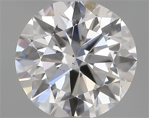 Picture of Natural Diamond 0.40 Carats, Round with Very Good Cut, D Color, SI1 Clarity and Certified by GIA