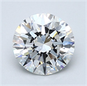 Natural Diamond 1.90 Carats, Round with Excellent Cut, E Color, VS1 Clarity and Certified by GIA