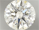 Natural Diamond 0.50 Carats, Round with Excellent Cut, J Color, SI1 Clarity and Certified by GIA