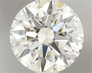 Picture of Natural Diamond 0.50 Carats, Round with Excellent Cut, J Color, SI1 Clarity and Certified by GIA