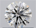 Natural Diamond 0.46 Carats, Round with Excellent Cut, H Color, VS2 Clarity and Certified by GIA