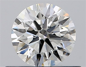 Picture of Natural Diamond 0.46 Carats, Round with Excellent Cut, H Color, VS2 Clarity and Certified by GIA