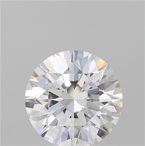 Picture of Natural Diamond 3.57 Carats, Round with Excellent Cut, E Color, IF Clarity and Certified by GIA