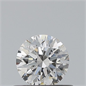 Natural Diamond 0.44 Carats, Round with Excellent Cut, H Color, VS2 Clarity and Certified by GIA