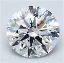 Natural Diamond 2.21 Carats, Round with Excellent Cut, F Color, VS2 Clarity and Certified by GIA