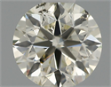 Natural Diamond 0.50 Carats, Round with Excellent Cut, K Color, SI2 Clarity and Certified by IGI