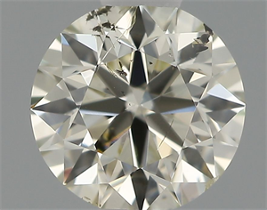 Picture of Natural Diamond 0.50 Carats, Round with Excellent Cut, K Color, SI2 Clarity and Certified by IGI