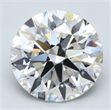 Natural Diamond 3.03 Carats, Round with Excellent Cut, I Color, VS1 Clarity and Certified by GIA