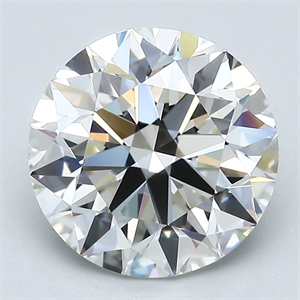 Picture of Natural Diamond 3.03 Carats, Round with Excellent Cut, I Color, VS1 Clarity and Certified by GIA