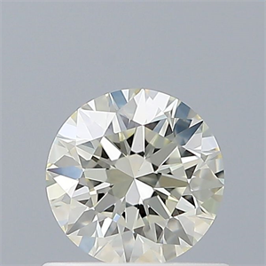 Picture of Natural Diamond 0.56 Carats, Round with Excellent Cut, J Color, VVS2 Clarity and Certified by IGI