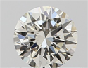 Natural Diamond 0.42 Carats, Round with Excellent Cut, J Color, SI1 Clarity and Certified by GIA