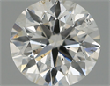 Natural Diamond 0.50 Carats, Round with Very Good Cut, F Color, SI1 Clarity and Certified by IGI