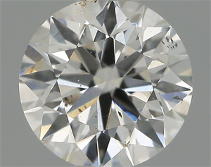 Picture of Natural Diamond 0.50 Carats, Round with Very Good Cut, F Color, SI1 Clarity and Certified by IGI