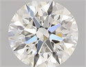 Natural Diamond 0.43 Carats, Round with Excellent Cut, I Color, VVS2 Clarity and Certified by GIA