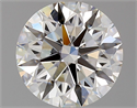 Natural Diamond 2.01 Carats, Round with Excellent Cut, H Color, VVS2 Clarity and Certified by GIA