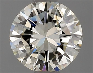 Picture of Natural Diamond 0.52 Carats, Round with Good Cut, I Color, SI2 Clarity and Certified by IGI