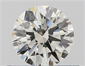 Natural Diamond 0.42 Carats, Round with Excellent Cut, J Color, VVS1 Clarity and Certified by GIA