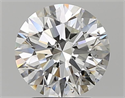 Natural Diamond 2.20 Carats, Round with Excellent Cut, G Color, SI1 Clarity and Certified by GIA