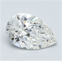 Natural Diamond 1.30 Carats, Pear with  Cut, F Color, VVS2 Clarity and Certified by GIA