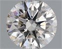 Natural Diamond 0.40 Carats, Round with Excellent Cut, J Color, SI2 Clarity and Certified by IGI