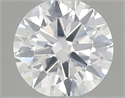 Natural Diamond 0.50 Carats, Round with Very Good Cut, F Color, SI2 Clarity and Certified by GIA