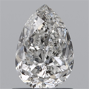 Picture of Natural Diamond 1.02 Carats, Pear with  Cut, G Color, I1 Clarity and Certified by IGI