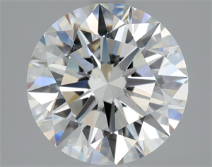 Picture of Natural Diamond 2.08 Carats, Round with Excellent Cut, H Color, VS2 Clarity and Certified by GIA