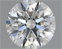 Natural Diamond 0.44 Carats, Round with Excellent Cut, H Color, VS2 Clarity and Certified by IGI