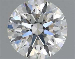 Picture of Natural Diamond 0.44 Carats, Round with Excellent Cut, H Color, VS2 Clarity and Certified by IGI