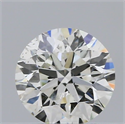 Natural Diamond 0.46 Carats, Round with Excellent Cut, H Color, SI2 Clarity and Certified by IGI