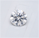 Natural Diamond 0.40 Carats, Round with Very Good Cut, F Color, I1 Clarity and Certified by GIA