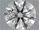 Natural Diamond 0.40 Carats, Round with Excellent Cut, H Color, VVS1 Clarity and Certified by GIA