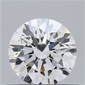 Natural Diamond 0.41 Carats, Round with Excellent Cut, D Color, VVS2 Clarity and Certified by GIA