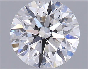 Picture of Natural Diamond 0.40 Carats, Round with Excellent Cut, E Color, VS2 Clarity and Certified by GIA