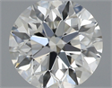 Natural Diamond 0.44 Carats, Round with Excellent Cut, J Color, VS2 Clarity and Certified by GIA