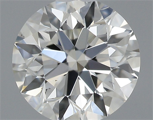 Picture of Natural Diamond 0.44 Carats, Round with Excellent Cut, J Color, VS2 Clarity and Certified by GIA