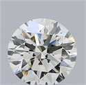 Natural Diamond 0.50 Carats, Round with Excellent Cut, J Color, SI2 Clarity and Certified by GIA