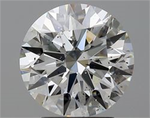 Picture of Natural Diamond 3.04 Carats, Round with Excellent Cut, H Color, SI2 Clarity and Certified by GIA