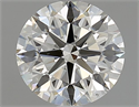 Natural Diamond 2.01 Carats, Round with Excellent Cut, K Color, SI1 Clarity and Certified by GIA